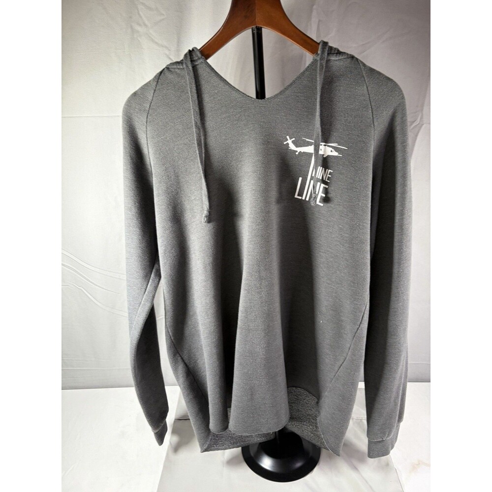 Nine Line Apparel Womens V Neck Hoodie Size Medium Grey